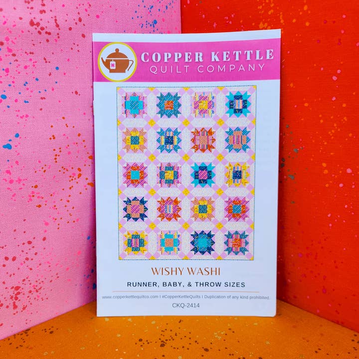 Wishy Washi | CKQ-2414 Quilt Pattern for wholesale by Copper Kettle Quilt Company