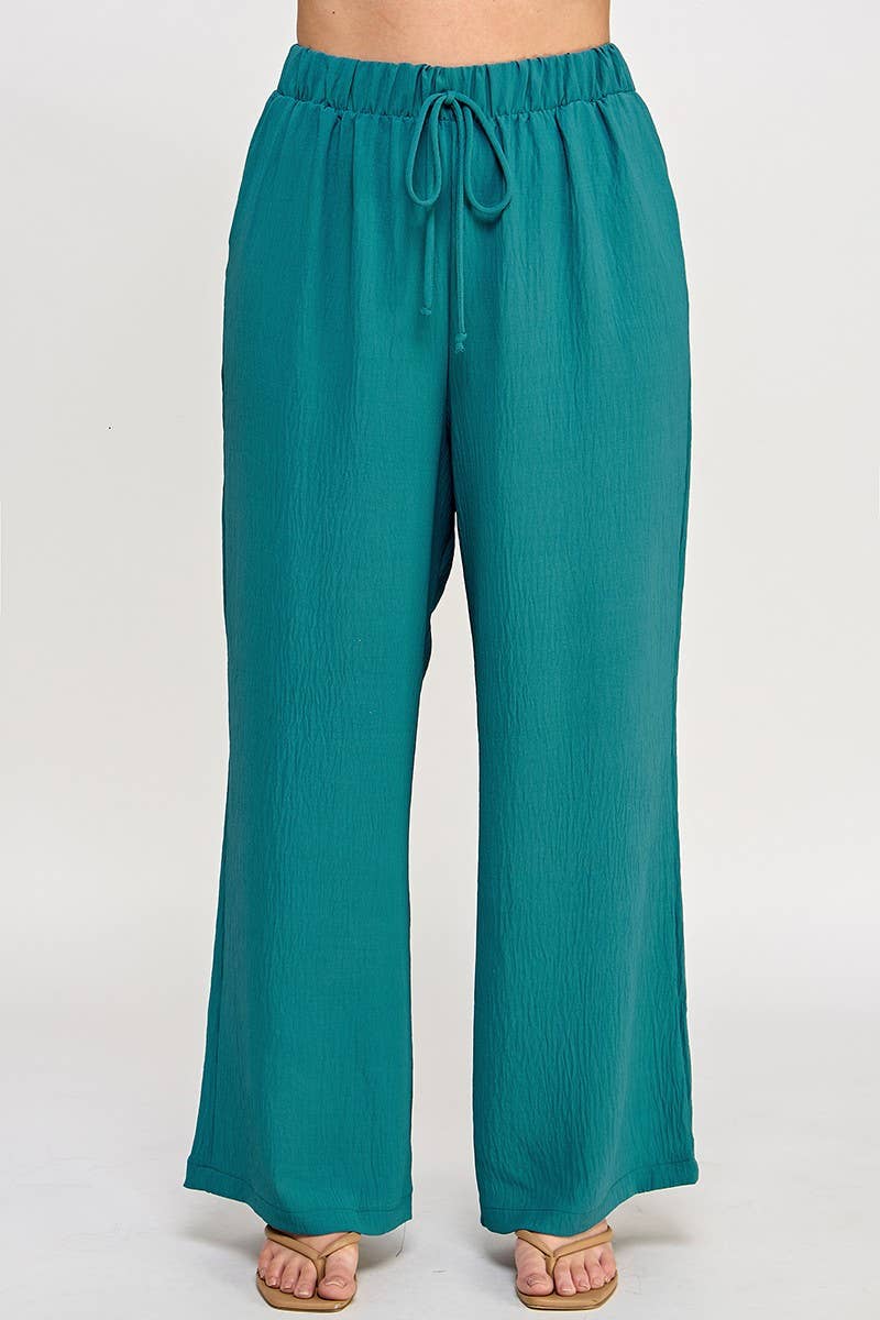 Haute Fox Plus Size & Contemporary - Vente Pantalon – femme - Pantalon tissé grande taille à jambes larges NK18360-P12