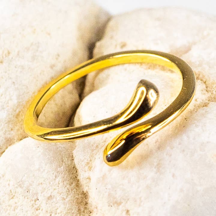18K Vermeil Delicate Wrap Ring for wholesale by Brink and Forbes