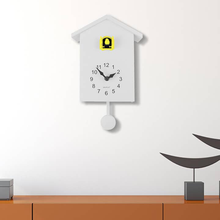 Walplus - Wholesale Wall Clock - White Cuckoo Clock - Yellow Window6
