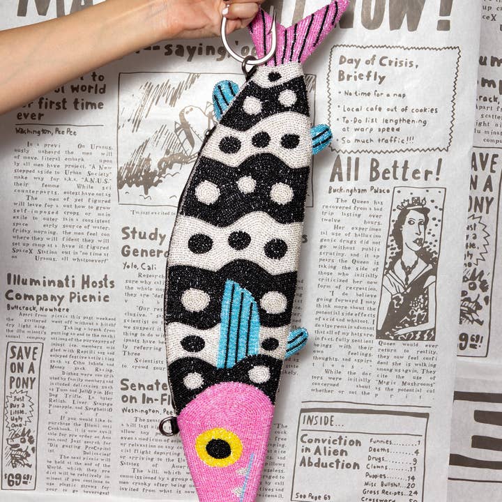 gentle thrills - Wholesale Clutch Bag - Women's - fish baguette purse2