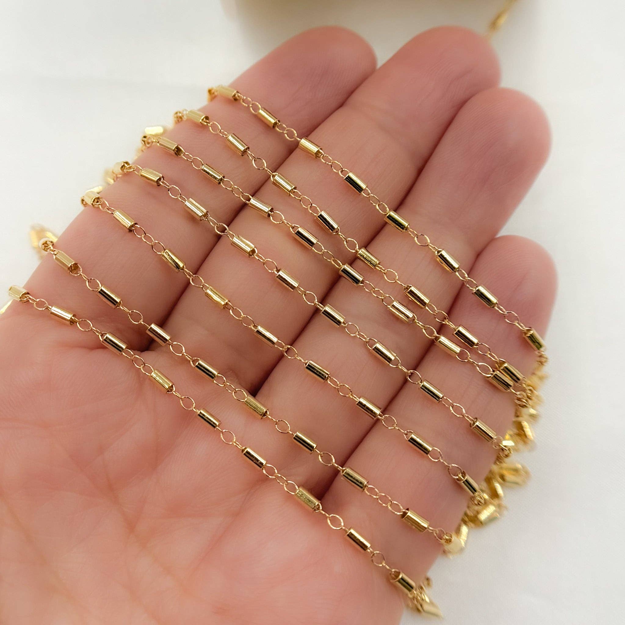 Jewels & Chains - Wholesale Schakelketting - 1121GF. 14K Goudgevulde Kabelbuis Ketting4