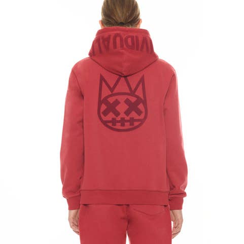 ZIP HOODY IN GARNET for wholesale by Cult of Individuality