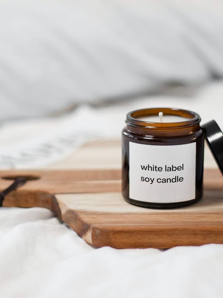 Soy vegetable candle - White label for wholesale by FLAVESCENT CANDLES CO.
