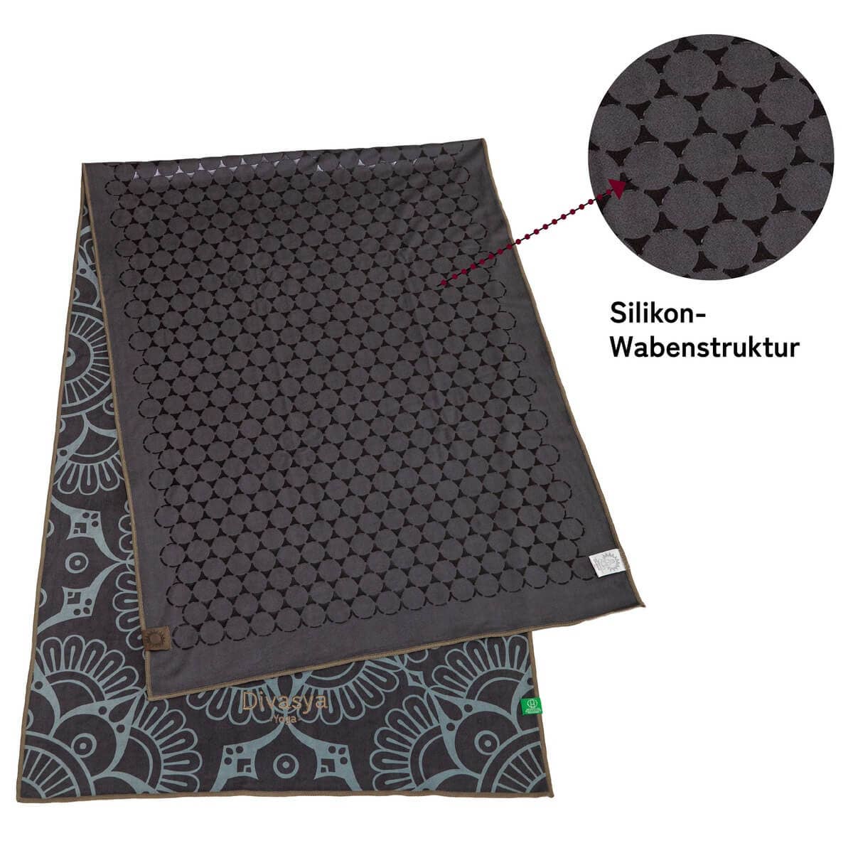 Divasya - Wholesale Yoga Towel - Yoga Towel Set | 1 Yoga Towel with Silicone Honeycomb Structure & 1 Face Towel | in 6 Colors11