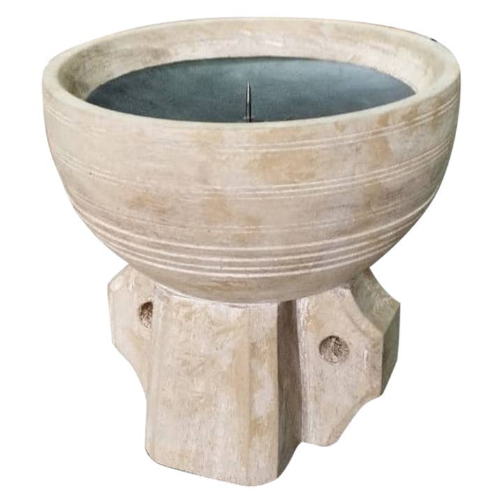 Portavelas Goan de mango macizo pequeño para venta al por mayor de The Libra Company