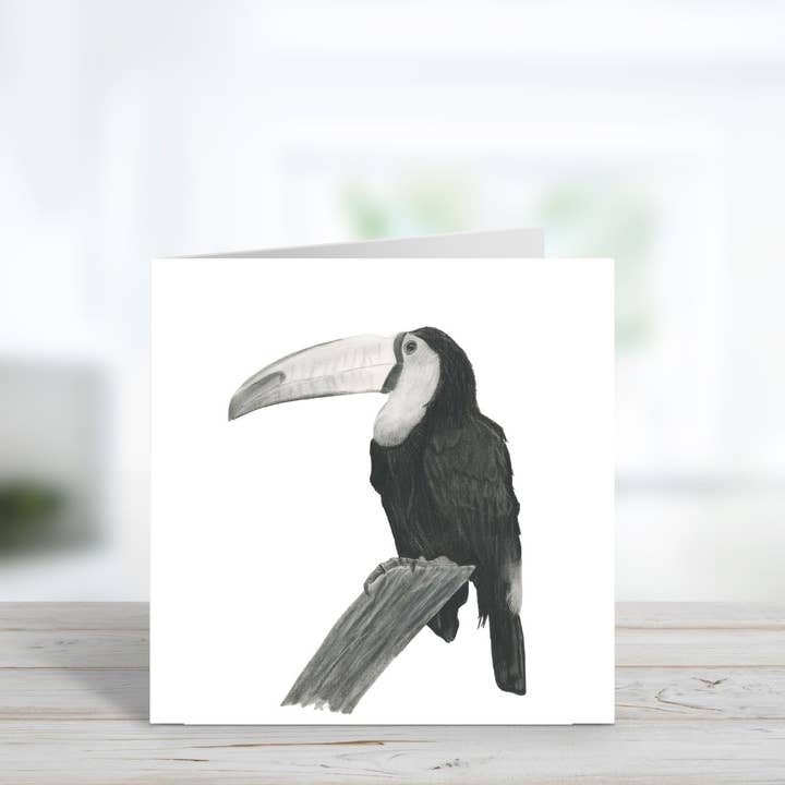 Sal the Toucan Greeting Card for wholesale by Libra Fine Arts