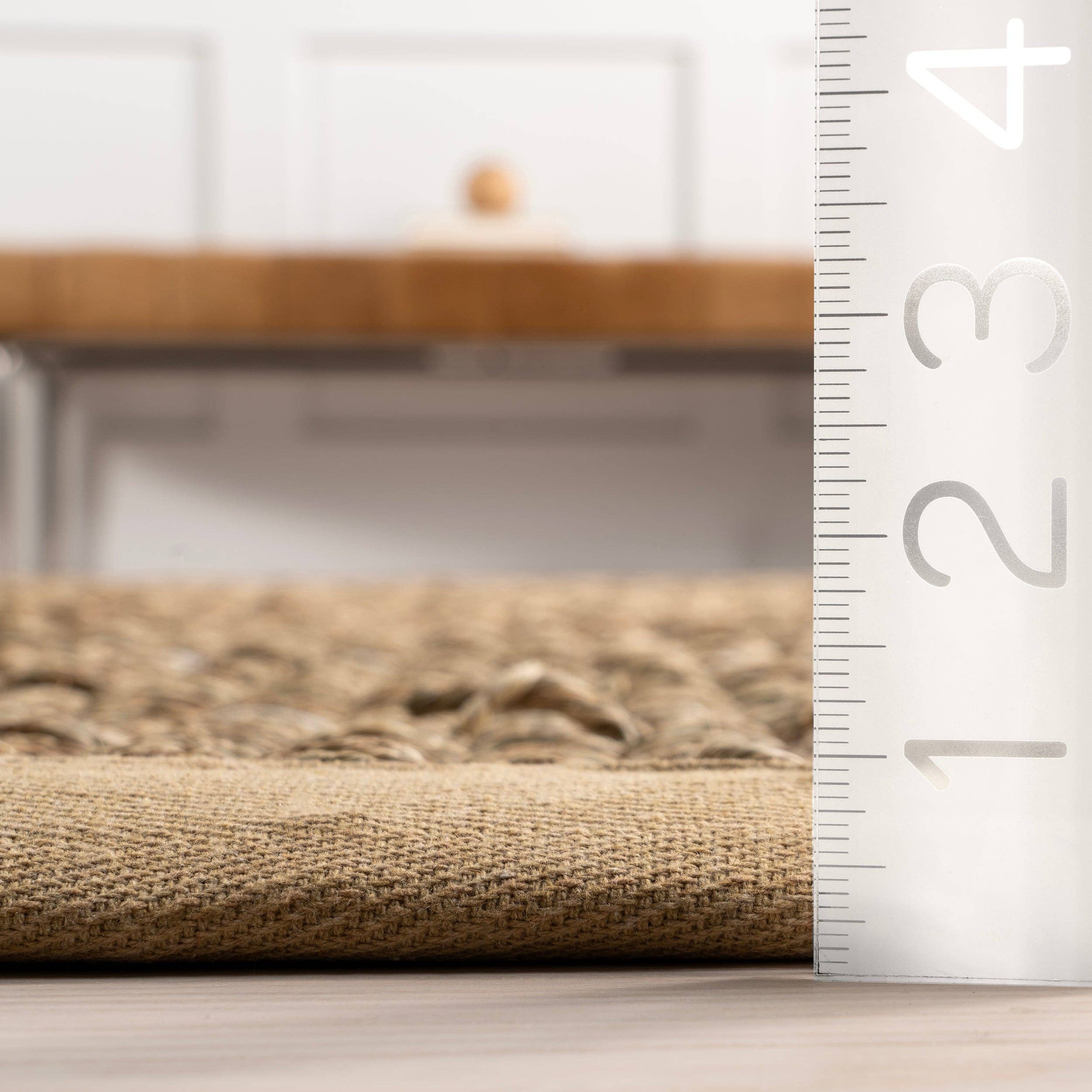 Beige Aubrielle Classic Seagrass Area Rug for wholesale on Faire1