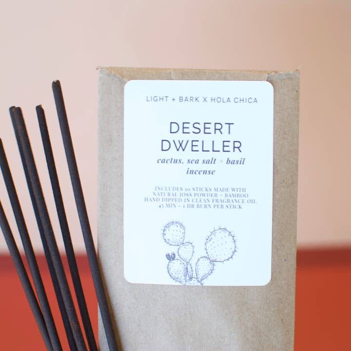 Hand-Dipped Arizona Incense - Desert Dweller Clean Scent for wholesale by Light + Bark Candle Co.