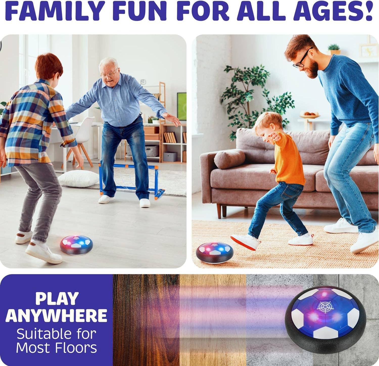 Atlasonix - Wholesale Sporting Game - Kids & Baby - Hover Soccer Ball (2 Floating Disk + 2 Goals) 6