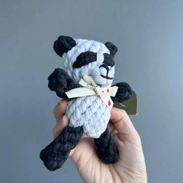 Monli Handcrafted Pet Toys - Wholesale Pet Toy - Cat/Dog - Hello Panda Pet Rope Toy | Dog and Cat Rope Toys2