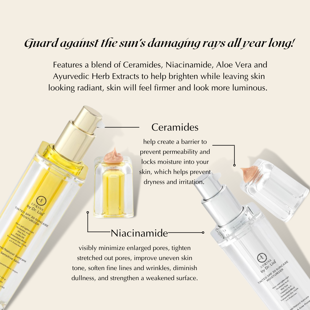 EpiLynx - Wholesale Tinted Moisturizer - Gluten-Free Vegan Tinted CC Moisturizer for Dry Skin with SPF 555