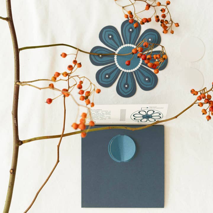 Blue MAGIC flower-antique for wholesale on Faire6