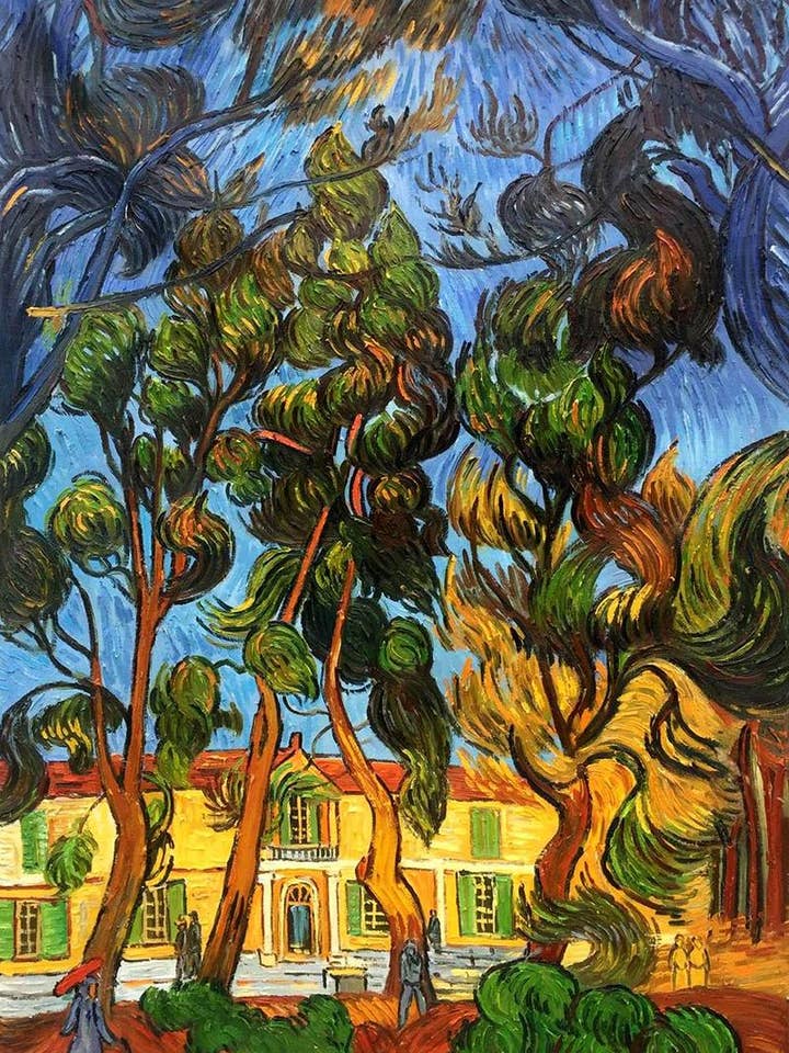 Träd i trädgården på St Paul Hospital för wholesale av La Pastiche