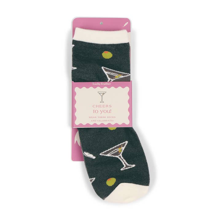 Sockspirations - Prost auf dich! (Martini) für den Großhandel von Lucky Feather