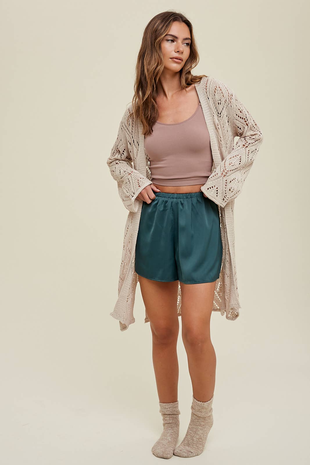 Wishlist Apparel - Wholesale Shorts - Women's - SATIN LINED SHORTS / WL23-78307