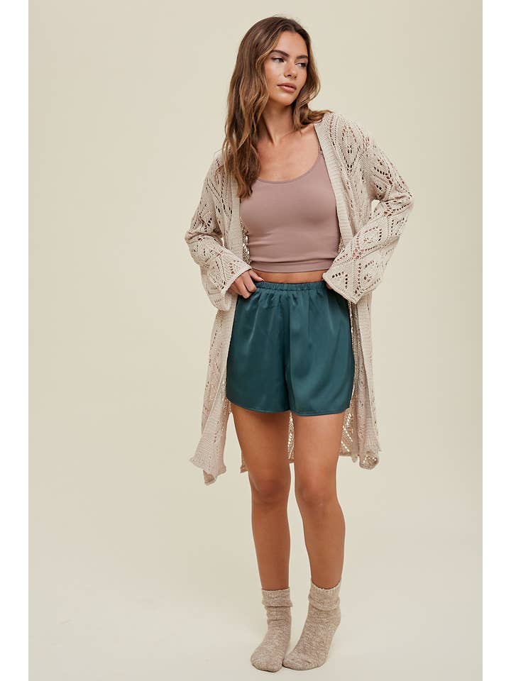 Wishlist Apparel - Wholesale Shorts - Women's - SATIN LINED SHORTS / WL23-78307