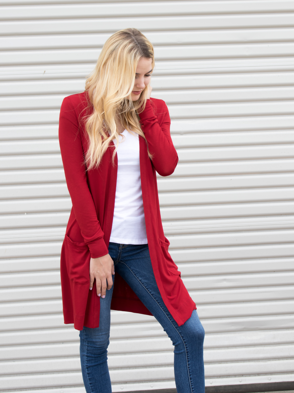 Tickled Teal - Wholesale Cardigan - Women's - Long Pocket Cardigan10