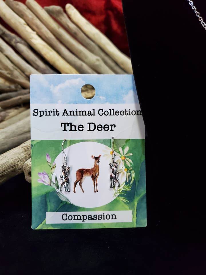 Spirit Animal: Pendientes 1pc ~ Listo para mostrar para venta al por mayor de Nature's Retreat