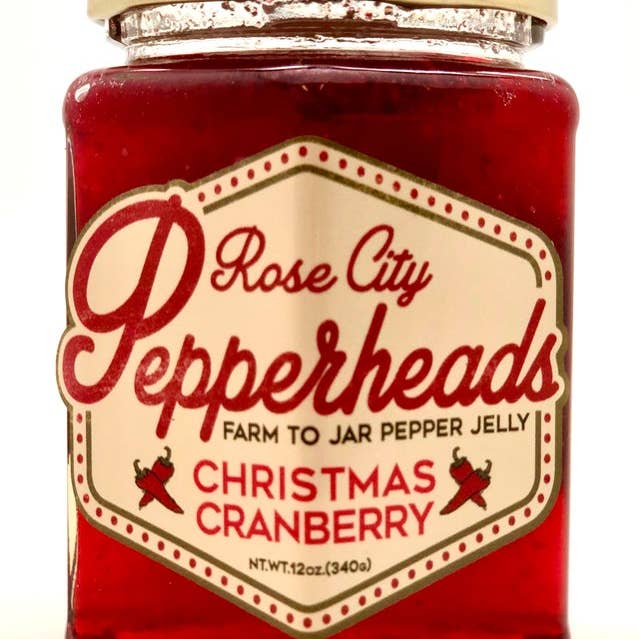 Rose City Pepperheads - Wholesale Jam/Jelly - Christmas Cranberry Pepper Jelly