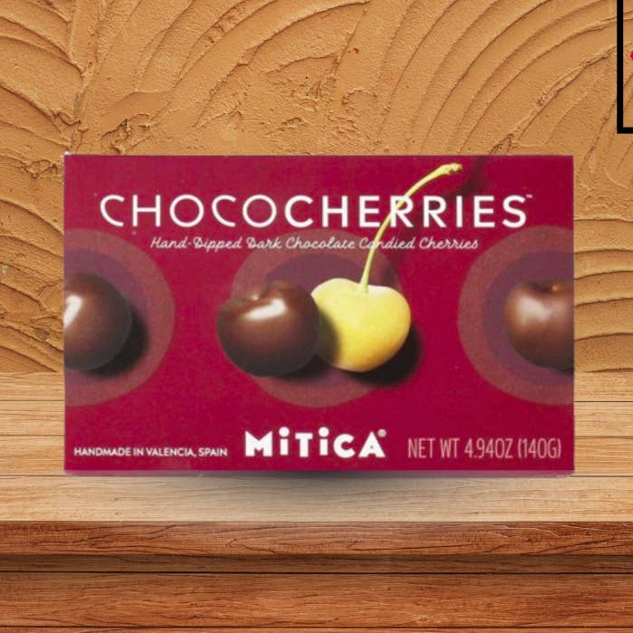 Mitica Chocolate Covered Cherries – Case of 10 x 4.9 oz for wholesale by Casacella Foods