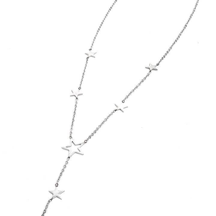 Y Shape Choker · Silver Stjärnor för wholesale av BRANDELIA