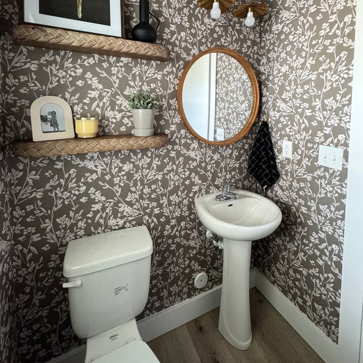 Edith Wallpaper by Fox and Pebble for wholesale by Loomwell Home Goods