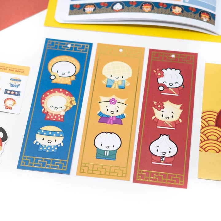 Lunar New Year Bookmarks (Set of 3) for wholesale by Wonton In A Million