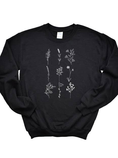 Sweatshirt mit Blumen für den Großhandel von Wildberry Waves