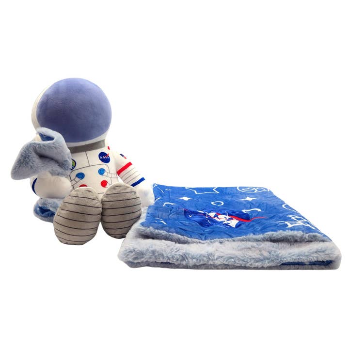 NASA Astronaut 2-in-1 Blankie Bestie Plush And Blanket for wholesale by OrangeOnions