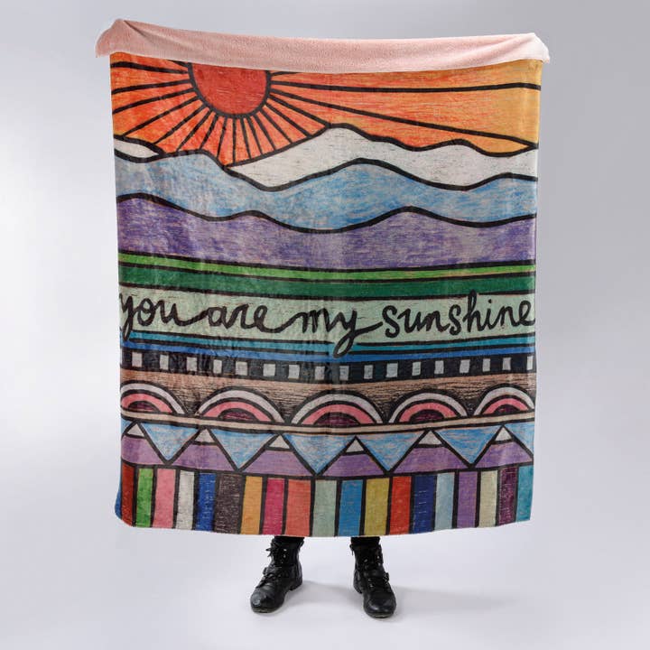 Primitives by Kathy - Wholesale Throw Blanket - You Are My Sunshine Throw Blanket