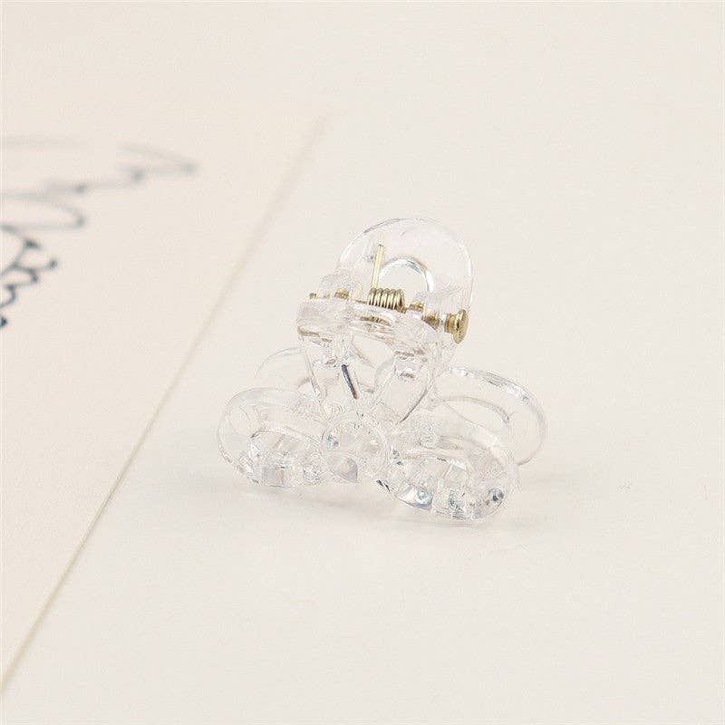 FurDecoration – wholesale Hair clip – Women’s – Small Transparent Colored Hair Claw Clip0