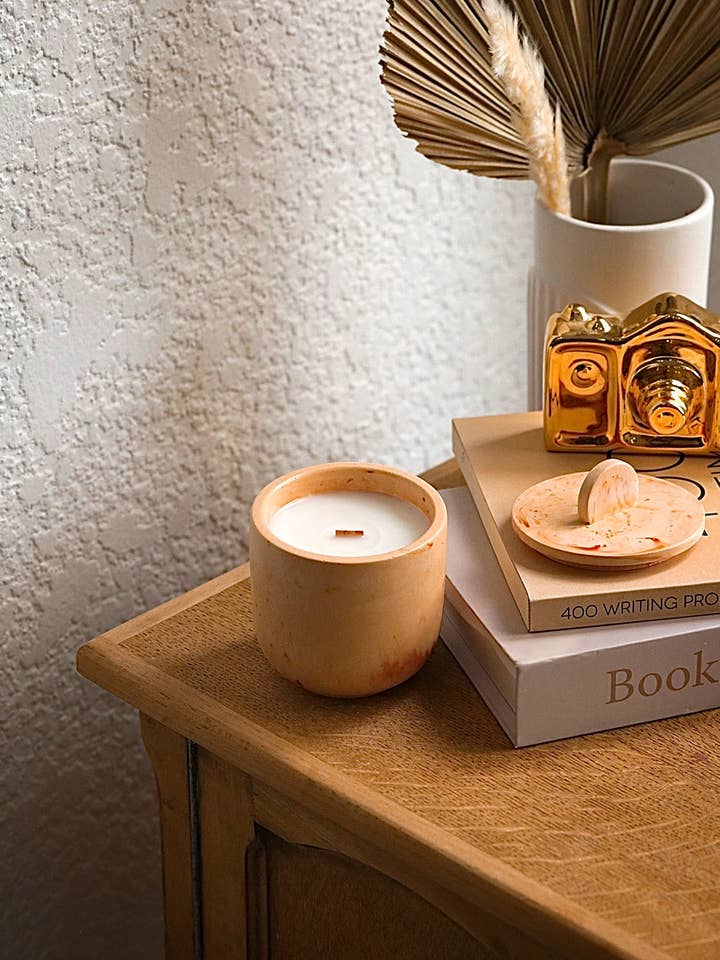 Ember - Concrete Candle for wholesale by The Low Key Company