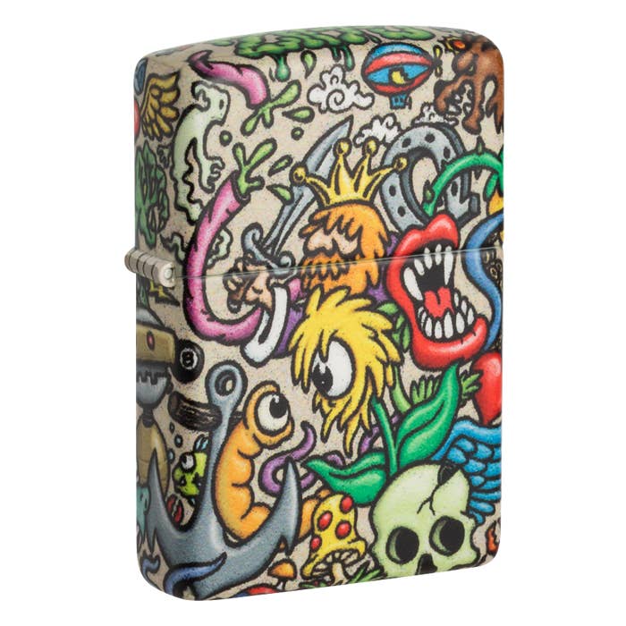 Comic Tattoo 540 Multi Sided Zippo Lighter for wholesale by Lighter King