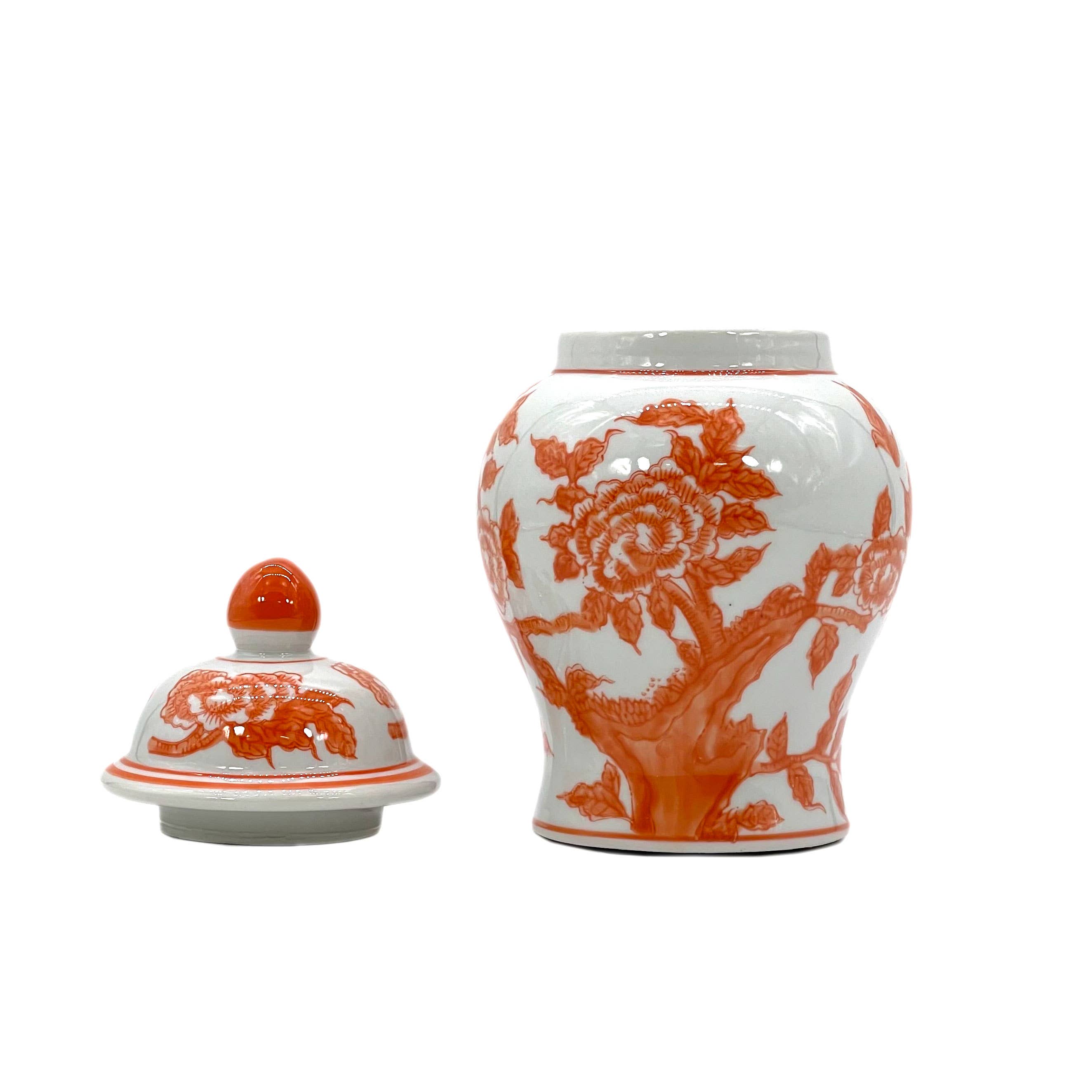 Galt International Company – wholesale Decorative jar – Small Chinoiserie Ceramic Decorative Tea & Ginger Jar 8"13