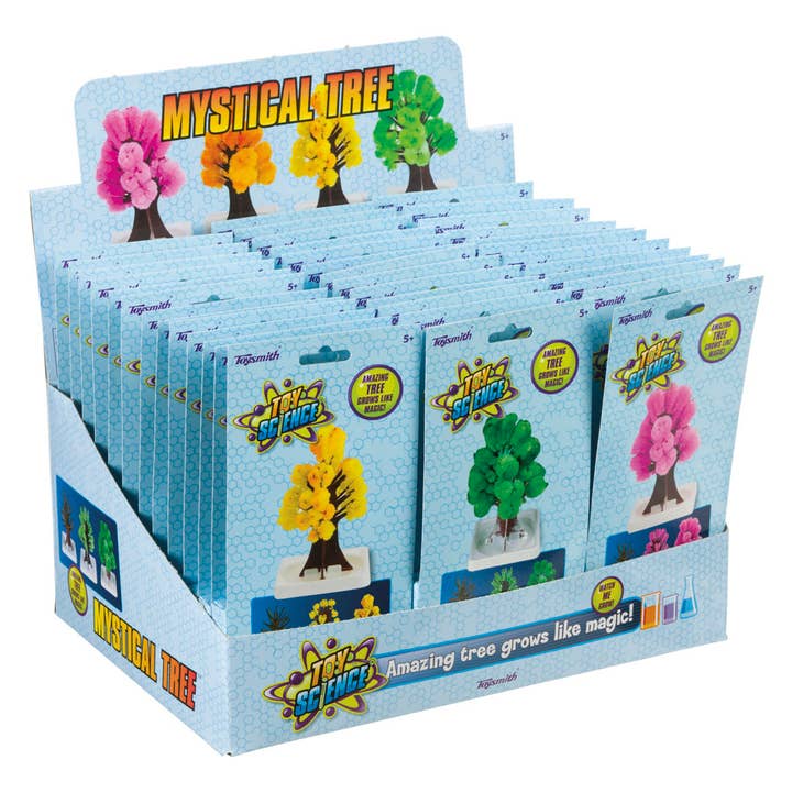 Toysmith - Wholesale DIY Craft Kit - Kids - Mystical Growing Tree, Assorted Colors, Crystal Growing