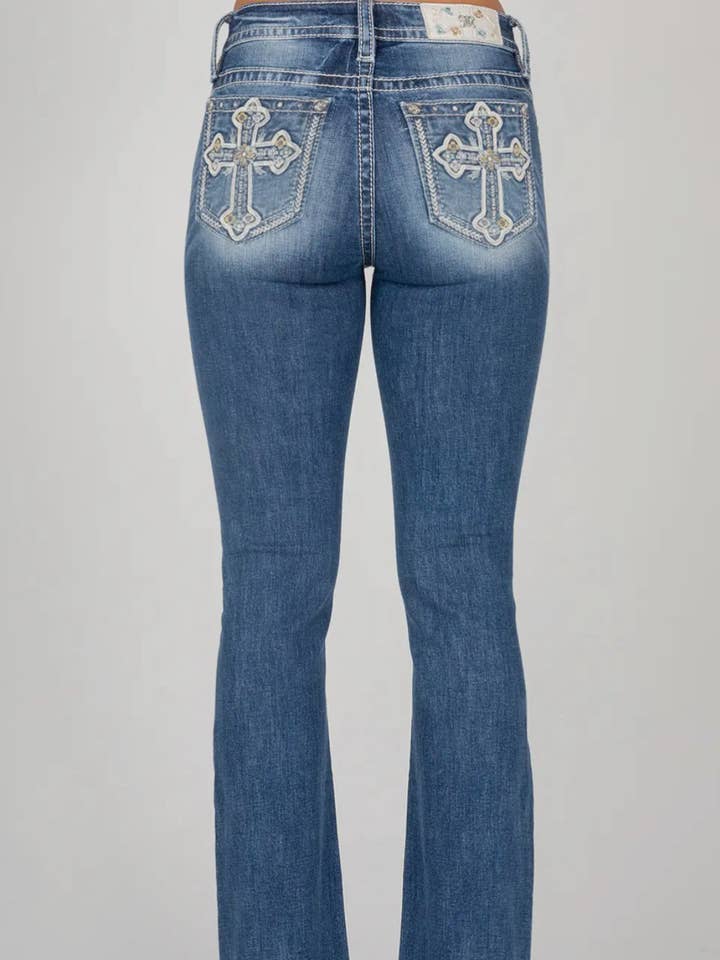 Serenity Collective - Wholesale Jeans - Women's - CLOSEOUT Miss Me Cross Jeans0