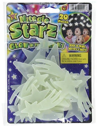 Shop The King - Wholesale Light-Up Toy - Kids & Baby - Ja-Ru Nite Glo Stars Moon 1 Per Card