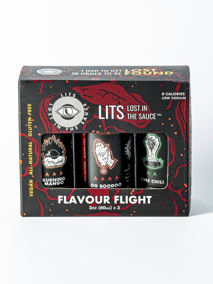 LITS Geschmacksflug Probenset für den Großhandel von Lost in the Sauce