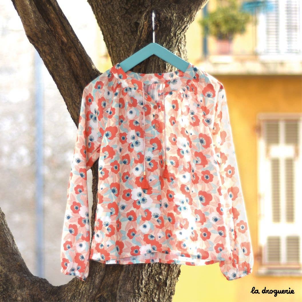 LA DROGUERIE - Wholesale Craft Sewing Kit - "Sewing pattern for the 'Saint-Martin-de-Ré' blouse"2