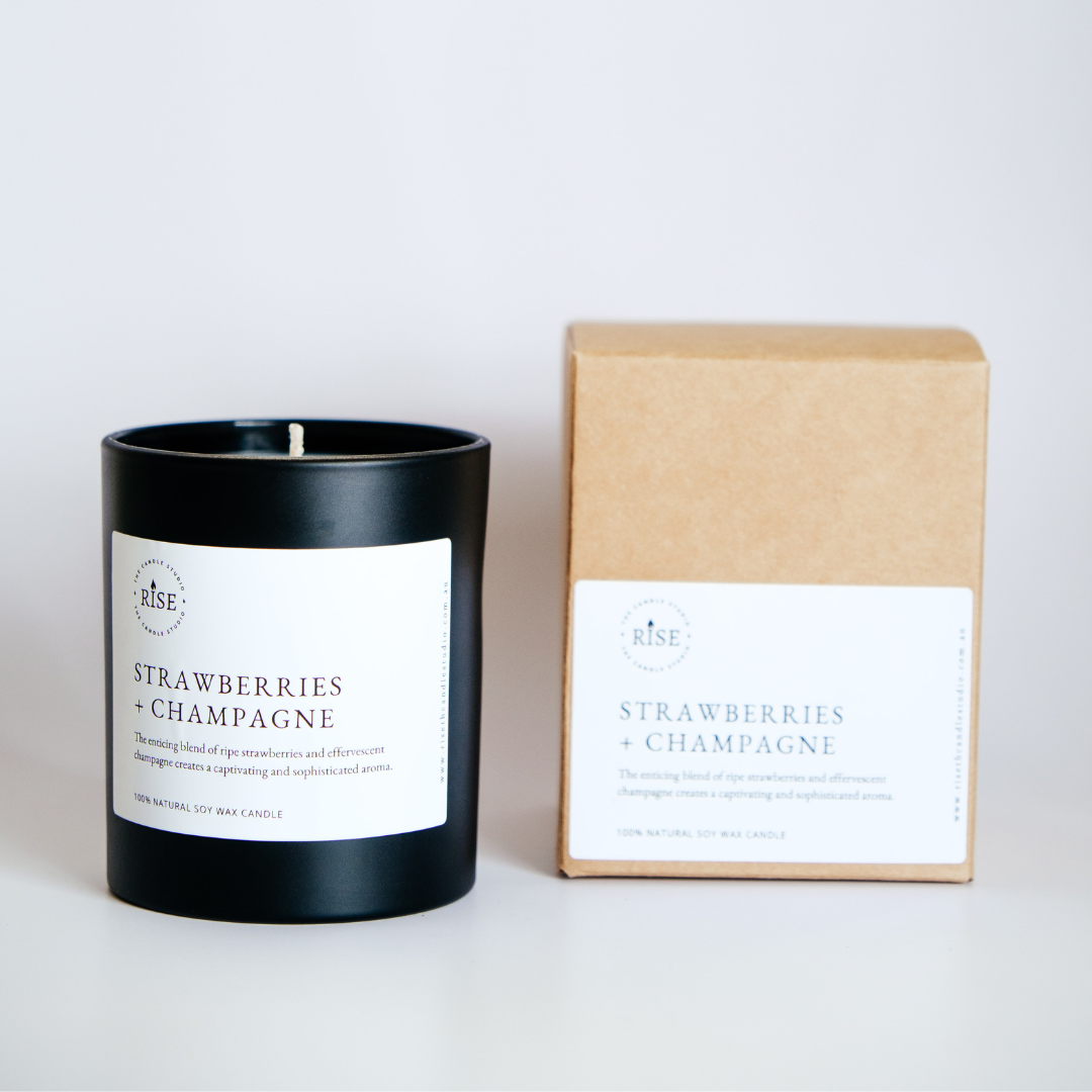 RISEthecandlestudio - Wholesale Jar/filled candle - Matte Black Candle - Medium 300g (Copy)1