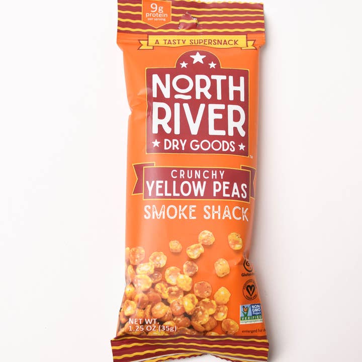 Capa Crocante Yellow Peas Smoke Shack 1,25 onças x 30 ct por atacado de North River Dry Goods