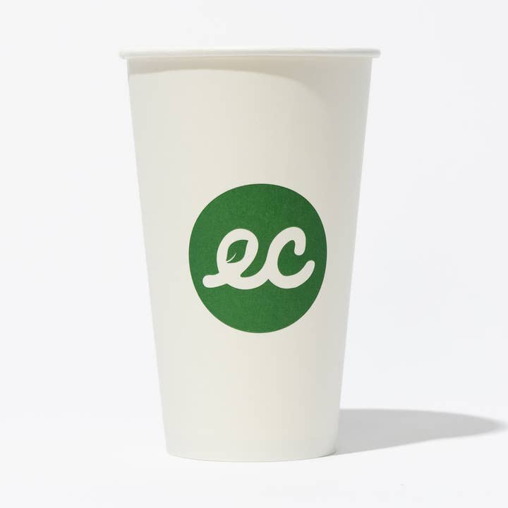 Compostable Earth Hot Cups Branded Single Wall for wholesale by Earth Brands