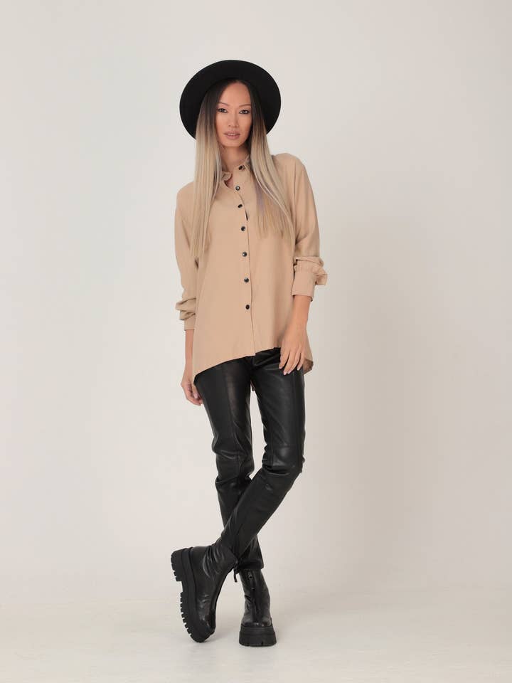 Sika - Faux Leather Leggings In Skinny Leg Fit for wholesale by ADEPTT