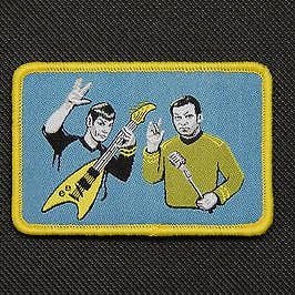 Rock Out With Your Spock Out Gewebter Moralischer Aufnäher Star Trek für den Großhandel von BritKitUSA