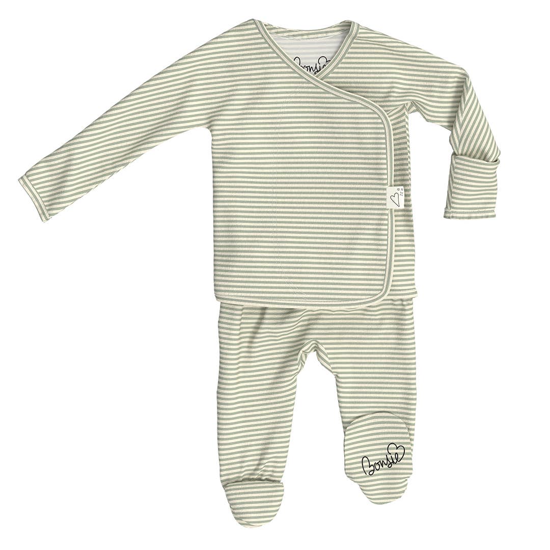Bonsie Skin to Skin Babywear - Wholesale Bodysuit (Footed) - Baby - Footie - Mint Twist