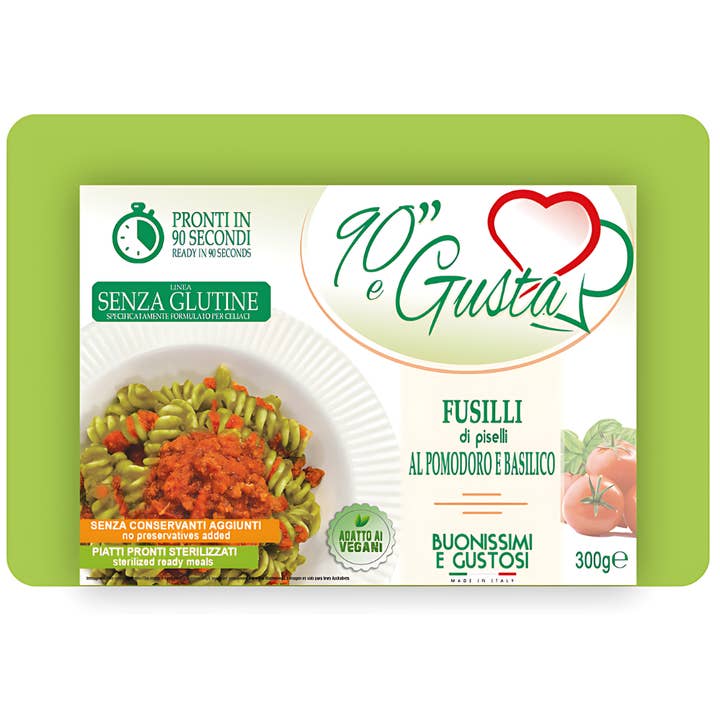 Fusilli de Ervilha Vegan Sem Glúten com Molho de Tomate - Italiano por atacado de F.T.H. Food Technology Holding
