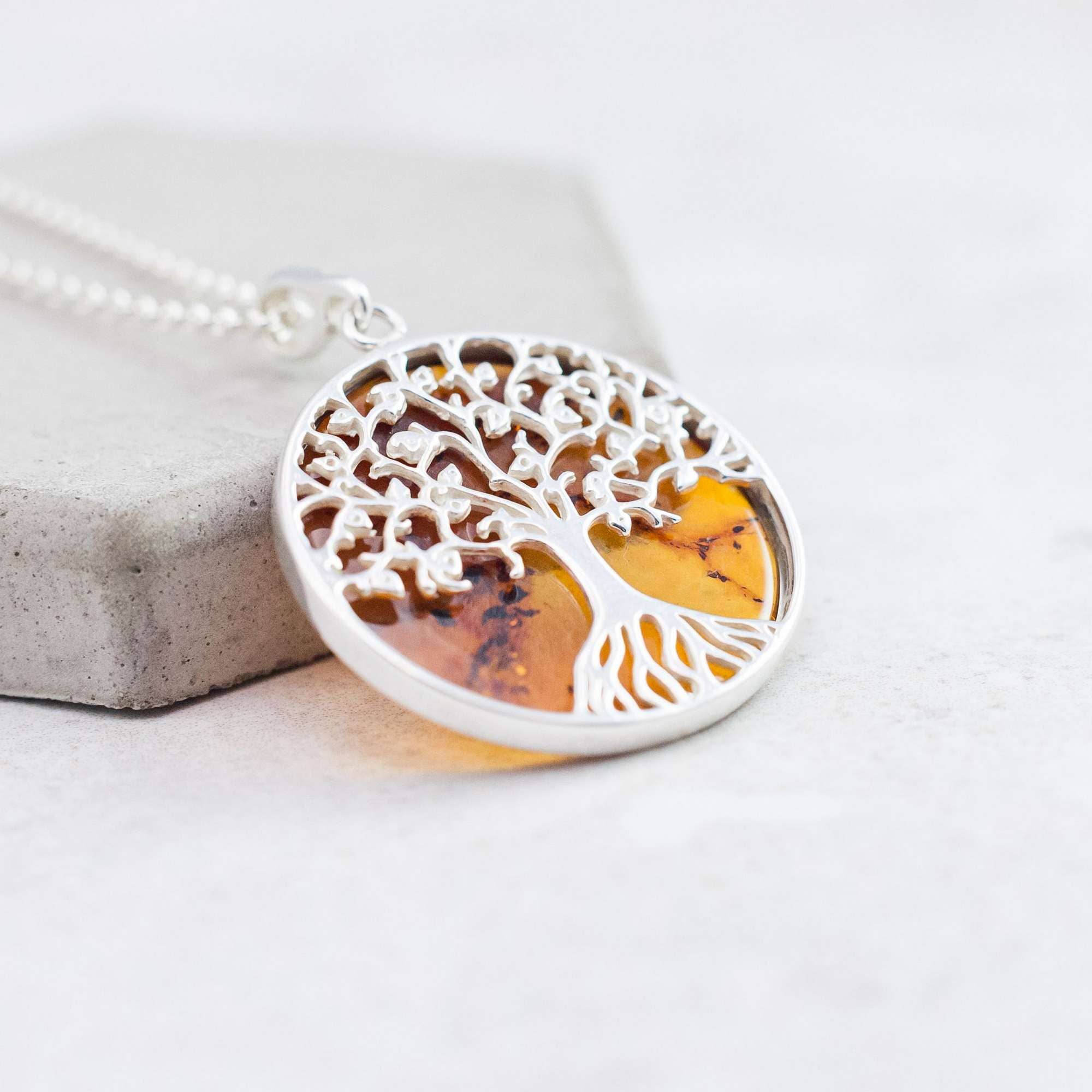 Marcin Waryszak – Colar pingente/pendente por atacado – Pendente Árvore da Vida Prateado Báltico Árvore De10