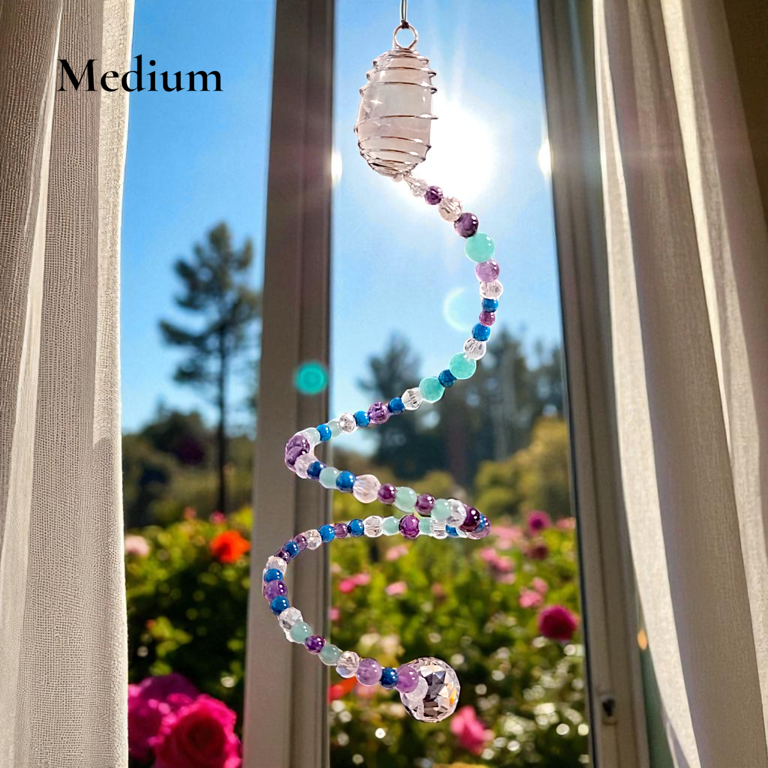 Funky Aura Boutique - Wholesale Suncatcher - Funky Spiral Sun Catchers - 3 sizes8