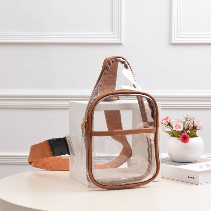 MiMi Wholesale - Wholesale Crossbody Bag - Women's - TG10420 Slim Size Clear Sling Bag14